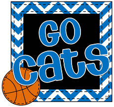 Go cats with basketball